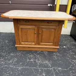 Vintage Island / Table/ Great For Basement Entertain