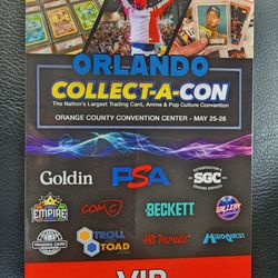 

Collect-A-Con ORLANDO VIP fast pass for Sunday May 25 and 26, 2024 (quick sale for Sun only) CHUCK NORRIS.  Early entrance. Enter at 0900. 