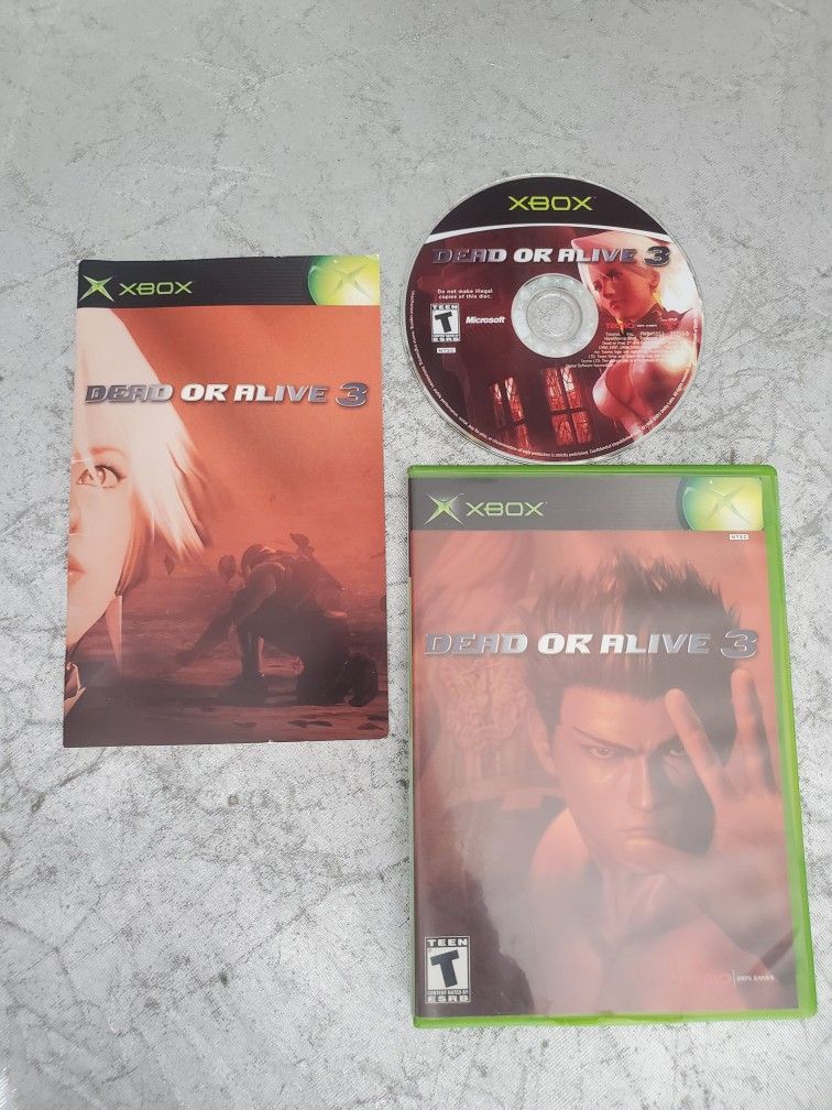 Dead or Alive 3 (Microsoft Xbox, 2001) CIB Complete W/ Manual video game excellent condition
