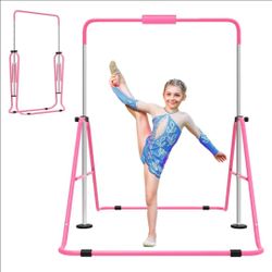 Pink Kids Folding Gymnastics Kip Bar