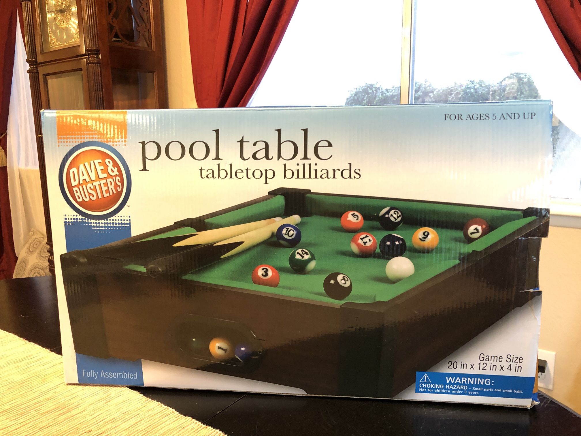 Dave and Busters Tabletop Billiards / Pool Table