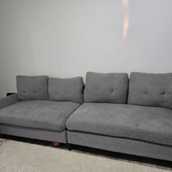 Convertible Sectional Sofa, L Shaped Couch With Reversible Chaise Storage 