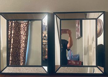 Pair Of  Black Mirrors