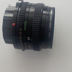 Canon 50mm FD 1.8 manual lens