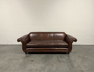 Restoration Hardware, Regency Leather Sofa