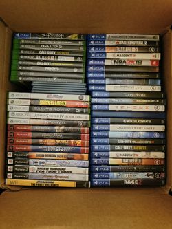 Huge Video Game Lot 51 Games PS4 Xbox One Xbox 360 PS2 Wii – Mixed Titles Collection
