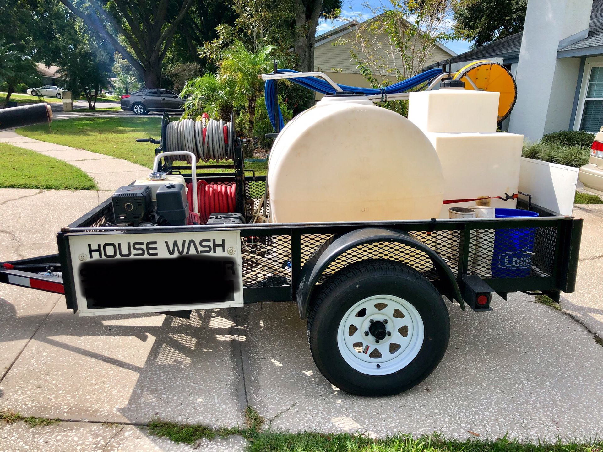 Pressure Washing Trailer (Willing to sell with or without motor included)