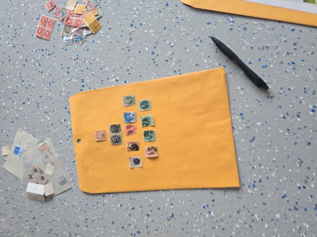 1 Sheet Old Usa Fancy Cancel Sramps Lot VMP 777