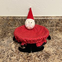 Vintage Avon Basket Gift Santa Claus Bread Candy Snack
