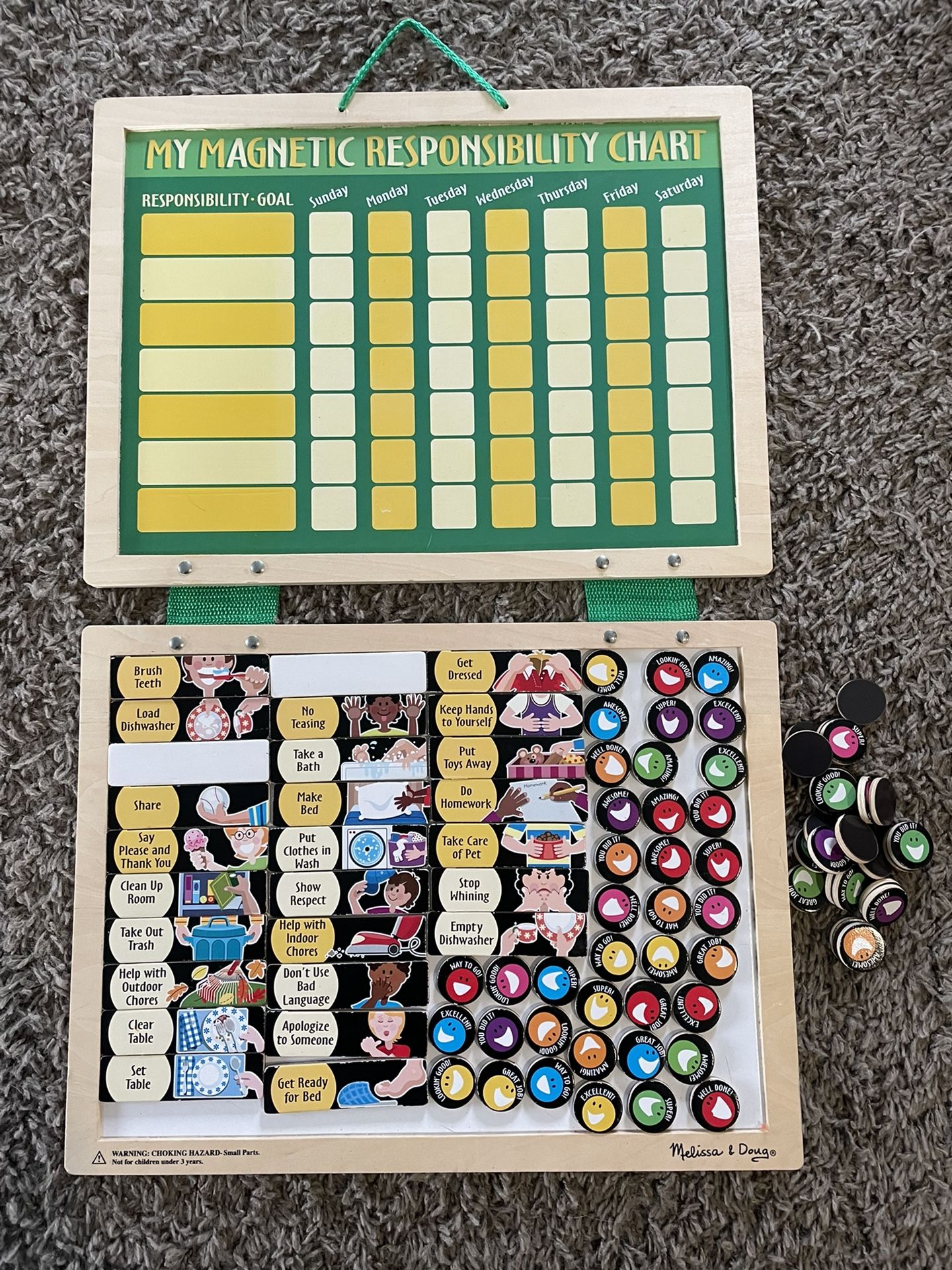Melissa & Doug “ My Magnetic Responsibility Chart” Kids Chore Chart