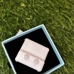 Silver Moissanite Earrings 