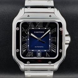 Cartier Santos 40 Blue Large Stainless (Full Set)