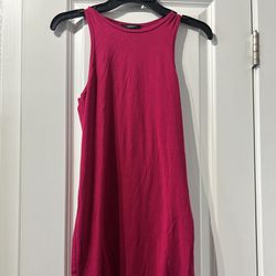 Pink Tank Fitted Dress