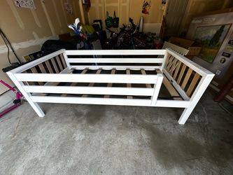 White Twin Bed