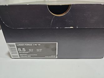 Nike Lunar Force 1 High 14' Black/Clear Size 8.5