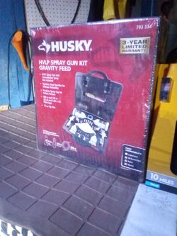 Husky HVLP Spray Gun Kit Gravity Feed
