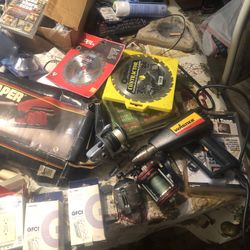 Tools and fishing stuff everything Pictured 