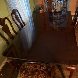 Cherry Red Dining Wooden Table