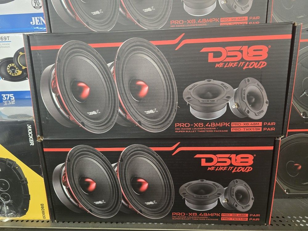 DS18 Special Box ( Pair Of 6.5 Speakers And Pair Of 1" Tweeter)