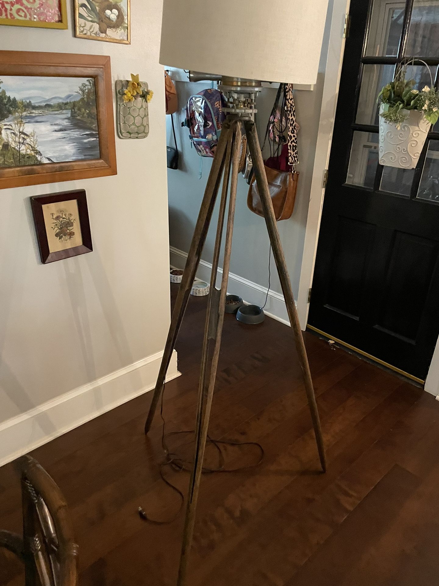 Antique Surveyor Tripod Lamp