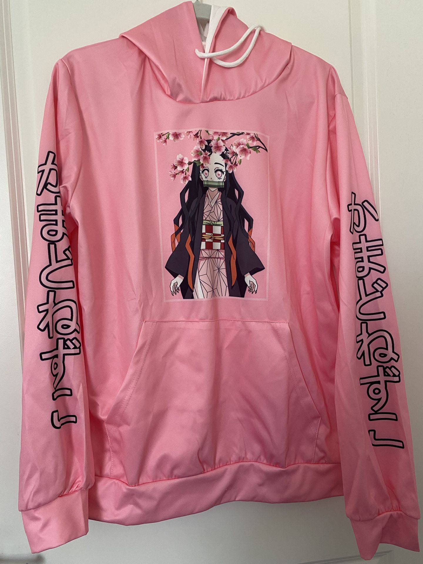 NEZUKO KAMADO Pink Unisex Pullover Hoodie