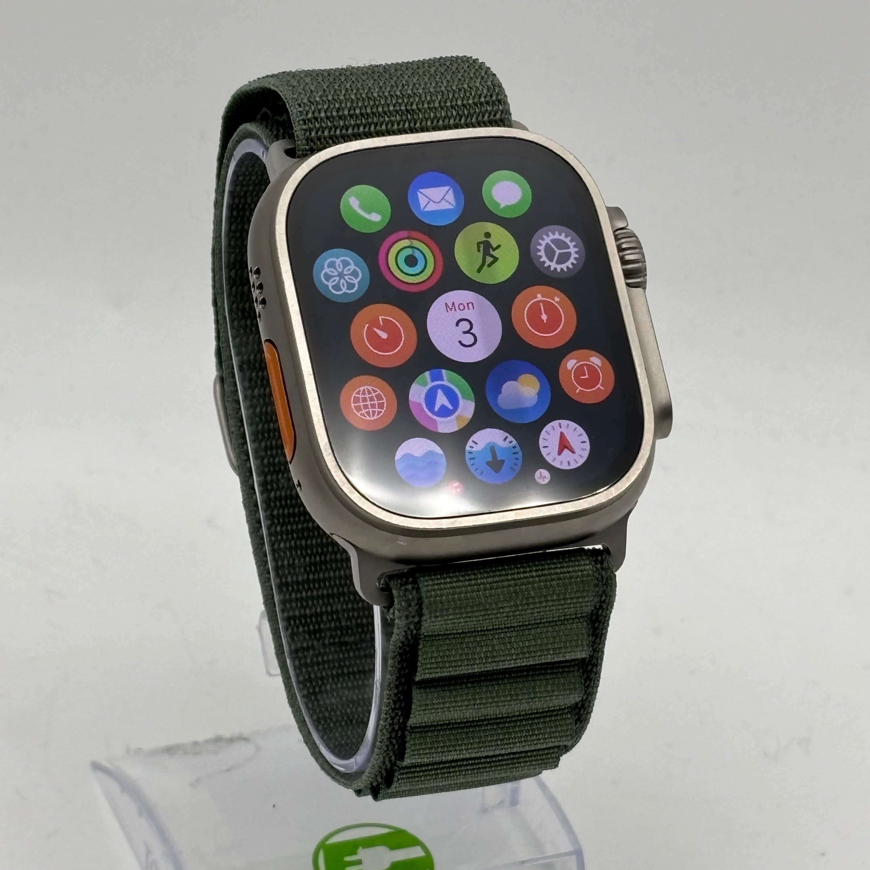 Unlocked Apple Watch Ultra 2 49MM Titanium Green Alpine Loop Unlocked Apple Watch Ultra 2 49MM Titanium Green Alpine Loop