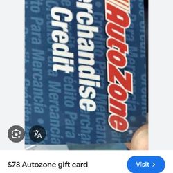 Auto Zone Gift Card