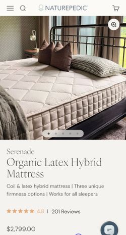 Naturepedic Organic King Mattress $750