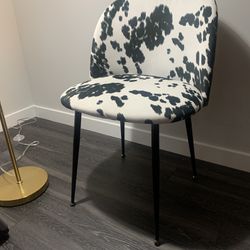2 Cow print Chairs 