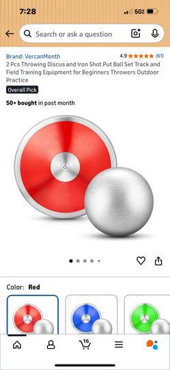 Discus & Iron Shot Put Set