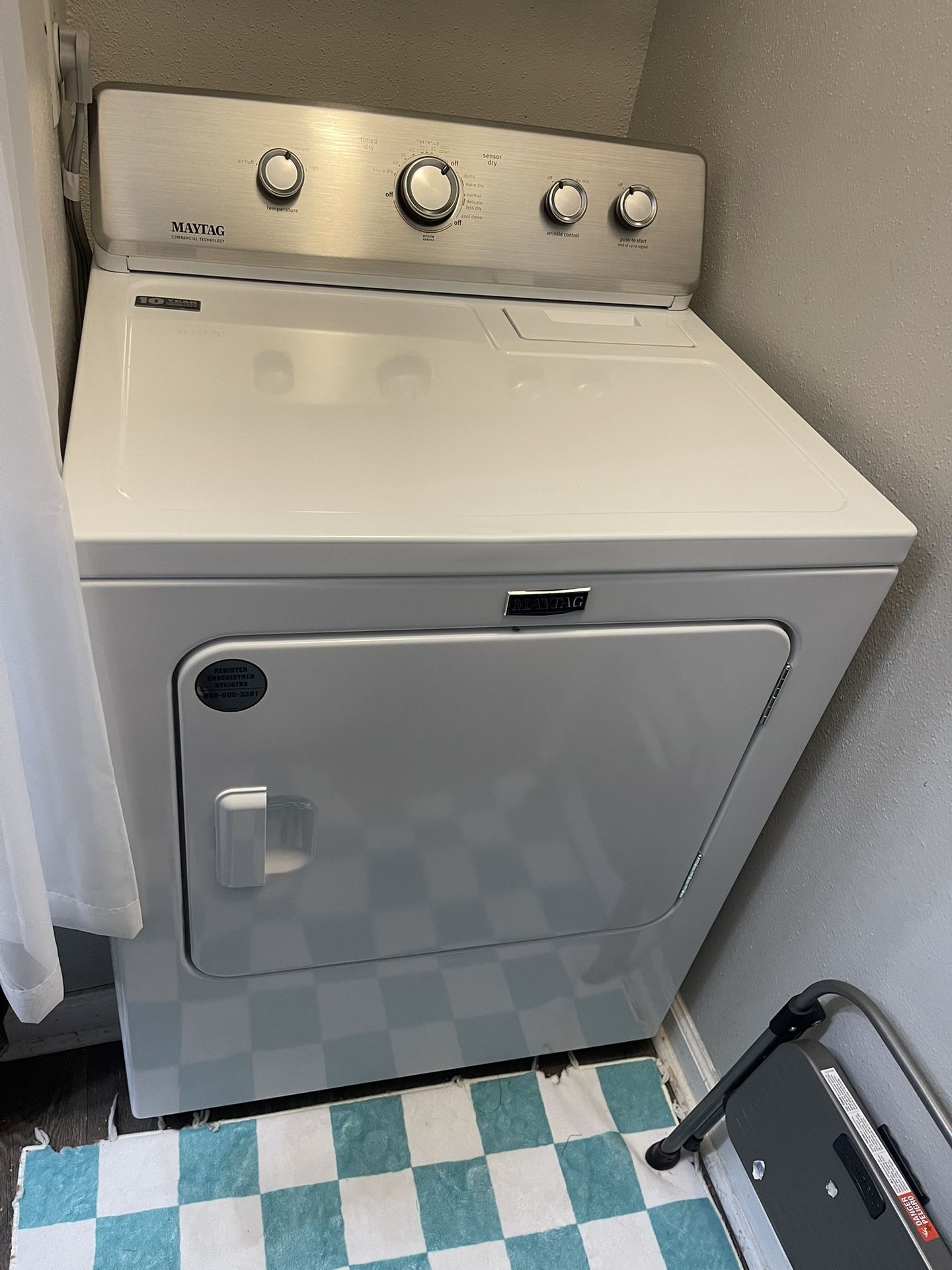Maytag, Electric Dryer MEDC465HW0, White