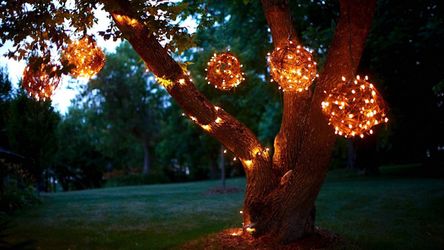 Patio Grapevine Sphere Lights 2-12”
