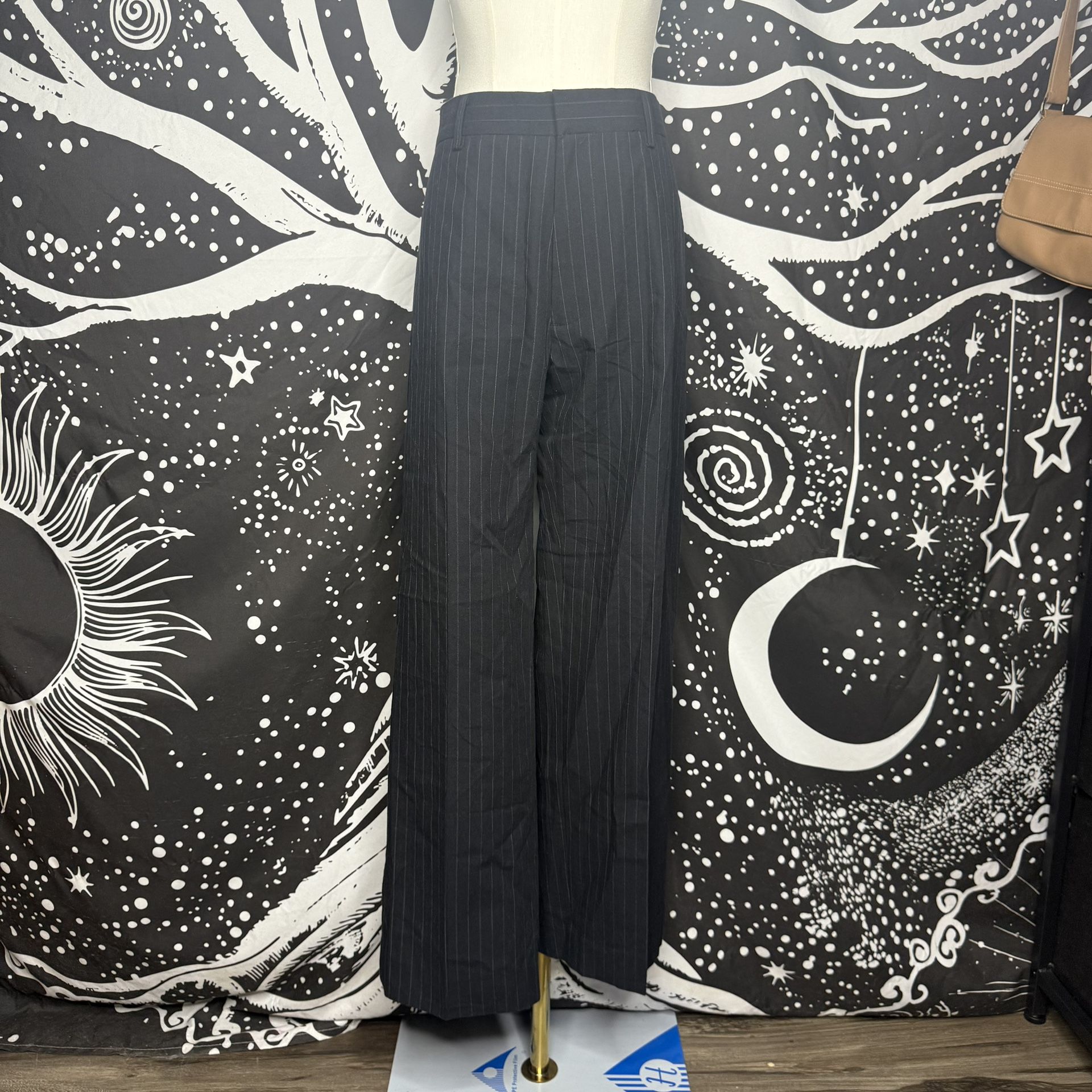 Banana Republic Black Pinstripe Dress Pants