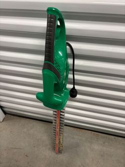 Electric Hedge Trimmer Green Corded