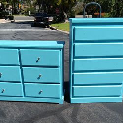Two Beautiful Custom Solid Wood Dressers Please Read Description 