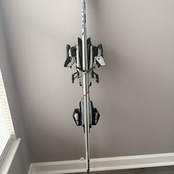 Skis with poles