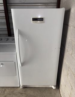 White Frigidaire Standing Freezer