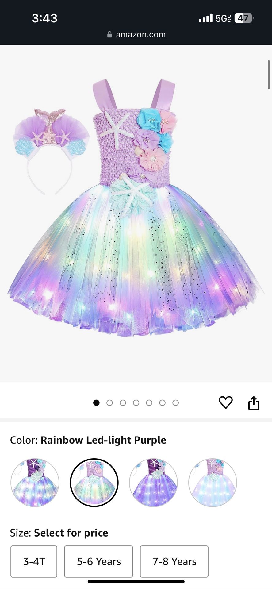 Mermaid Dress 4T