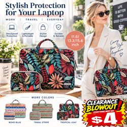 Bohemia 360° Protective Laptop Sleeve Bag for 11.6", 13.3" & 15.6" MacBook Air, Pro & Notebooks