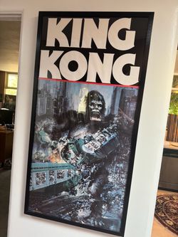 Large framed King King movie poster