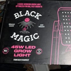2 New In Box Black Magic 45W LED Full--Spectrum Performance Hydroponics Complete Grow Lights Systems To