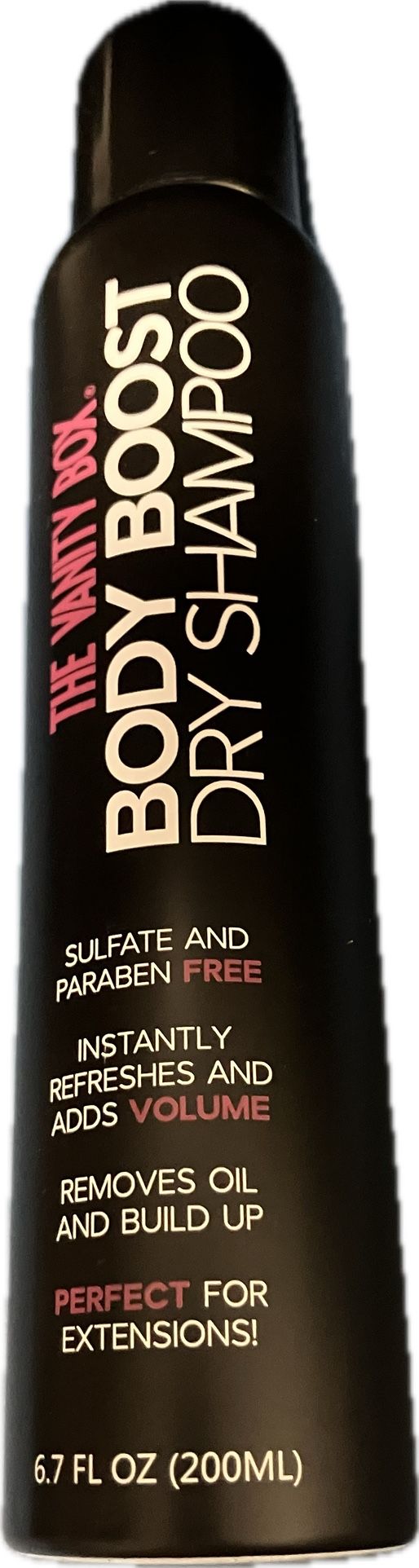 The Vanity Box Body Boost Dry Shampoo.