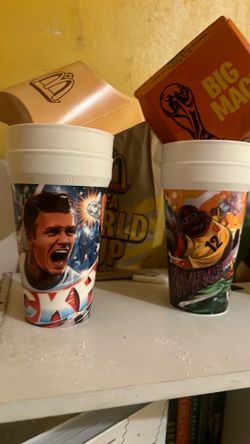 David beckham and Grimace McDonald world cups