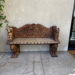 Beautiful concrete bench