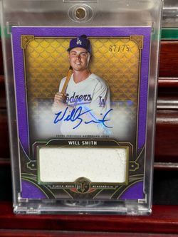 2022 Topps Triple Threads Single Jumbo Relics Purple /75  Will Smith Autograph
