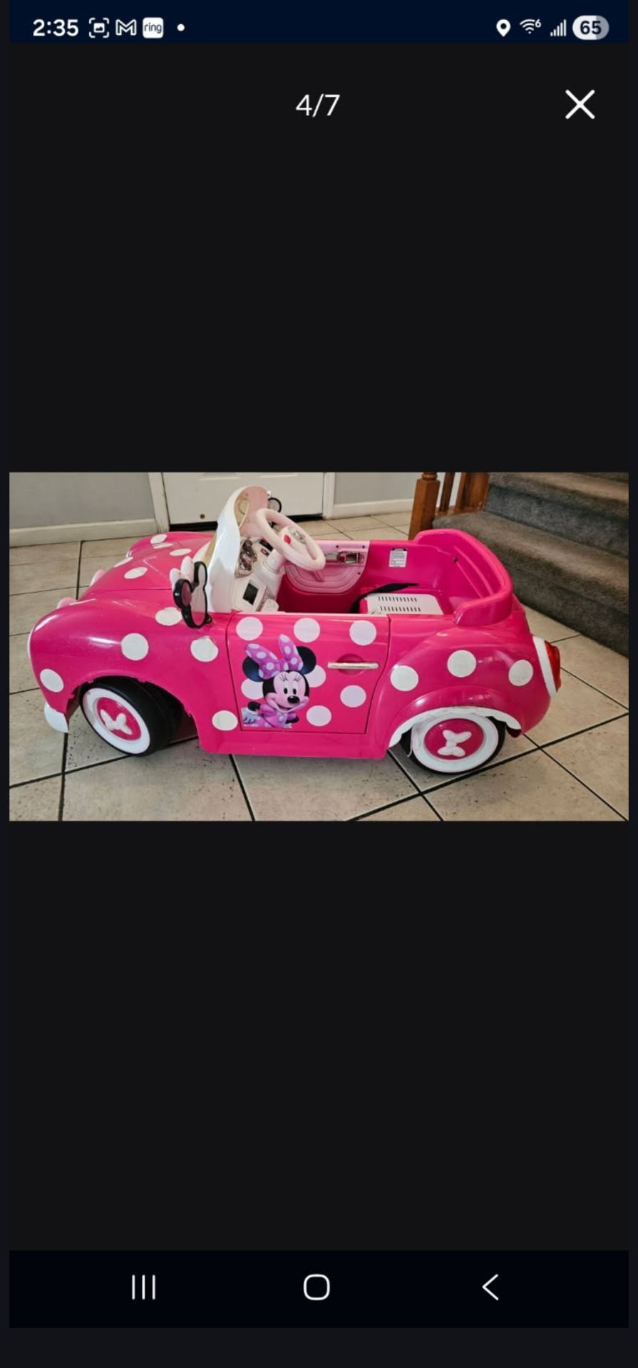 Minnie Mouse electric car