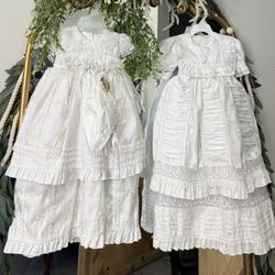 Baptism Dress-sale $95 Each 2/ Peice 