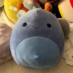 8 inch blue and orange snail Squishmallow