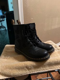 Dr. Martens Black Leather Lace-Up Boots