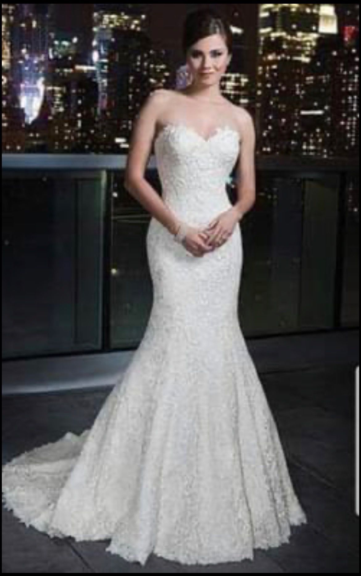 Justin Alexander Full Lace Wedding Dress